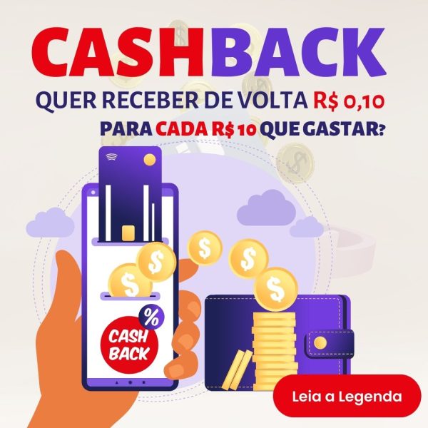 Cadastre-se agora e descubra como ganhar este super cashback!